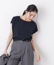 DressT／ボートネックタックコクーンブラウス