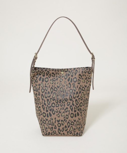 Le minor／TOILE MARCHE ECRU LEOPARD