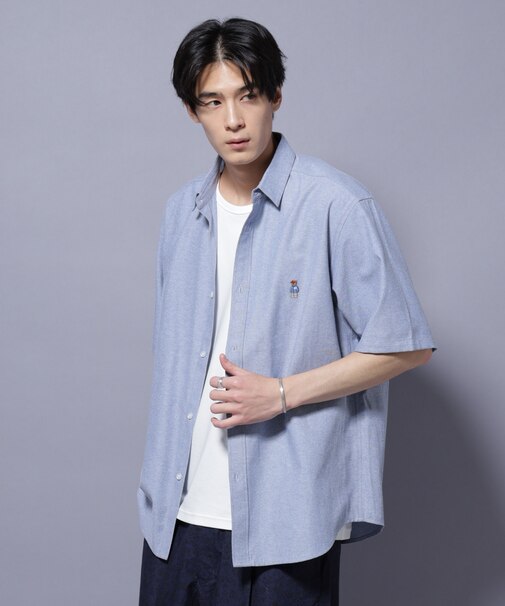 ナノベアワンポイントシャツ半袖