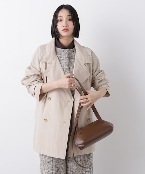 撥水&花粉ガード ショートトレンチコート｜ナノ・ユニバースの通販