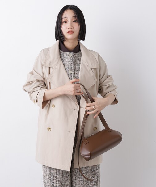 撥水&花粉ガード ショートトレンチコート