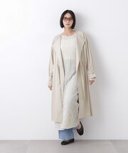 撥水&花粉ガード ドロストノーカラーコート