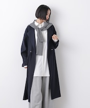 撥水&花粉ガード ドロストノーカラーコート