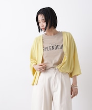 シアーカットVネックカーディガン