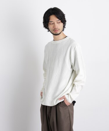 ハイツイストテクスチャーニット