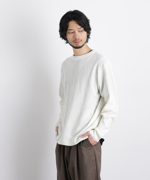 ハイツイストテクスチャーニット