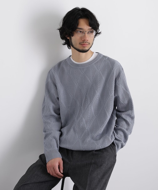 ハイツイストテクスチャーニット