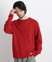 ハイツイストテクスチャーニット