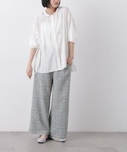 カットツイードドロストワイドパンツ(セットアップ可)