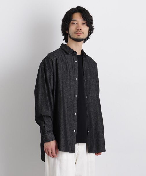 6.5oz リラックスデニムシャツ 長袖