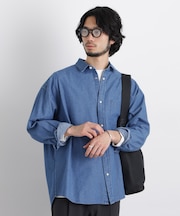 6.5oz リラックスデニムシャツ 長袖