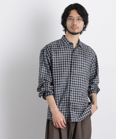 ケミカルフィニッシュチェック オーバーシャツ