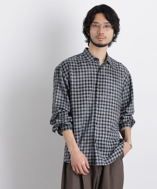 ケミカルフィニッシュチェック オーバーシャツ