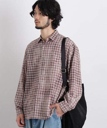 ケミカルフィニッシュチェック オーバーシャツ