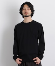 アンチスメルクルーネックTシャツ 長袖