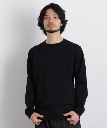 アンチスメルクルーネックTシャツ 長袖