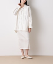 「STEVELOUR」シアーメッシュダンボールタイトスカート(セットアップ可)