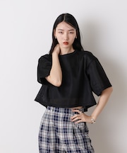 「STEVELOUR」シアーメッシュショートトップス(セットアップ可)