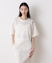 「STEVELOUR」シアーメッシュショートトップス(セットアップ可)