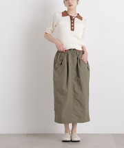 ギャザージップミディスカート