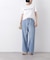 ウエストドロストワイドデニムパンツ