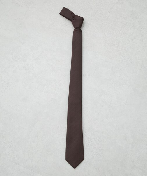 京都西陣ウォッシャブルヘリンボーンソリッドネクタイ