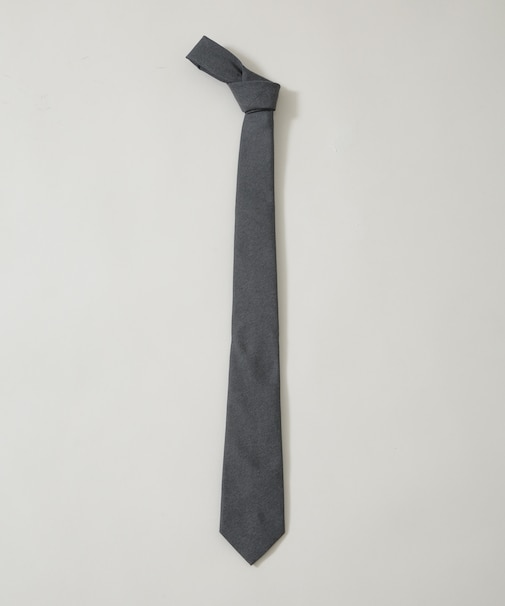 京都西陣ウォッシャブルメランジソリッドネクタイ