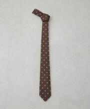 京都西陣ウォッシャブルフラワーモチーフネクタイ