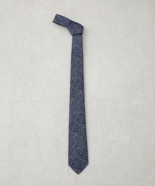 京都西陣ウォッシャブルシャドーペイズリーネクタイ2