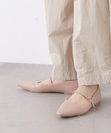 メリージェーンフラットパンプス