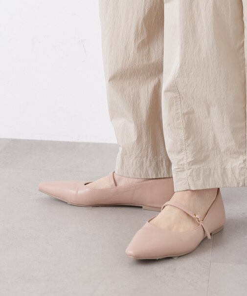 メリージェーンフラットパンプス