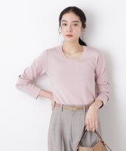 7function Uネック総針ニット