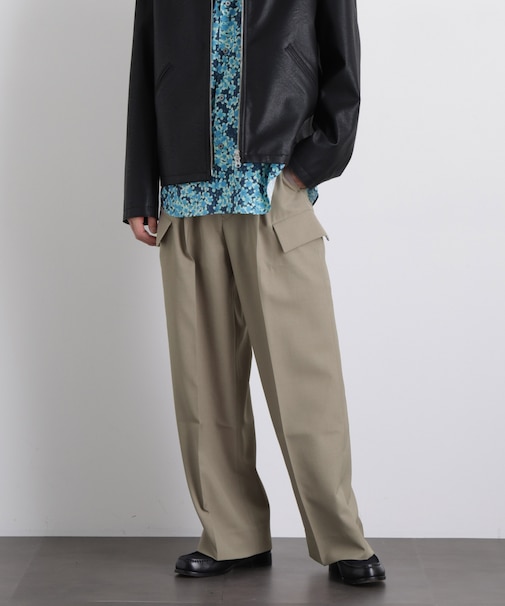 「Gavante」ドライギャバワイドカーゴパンツ