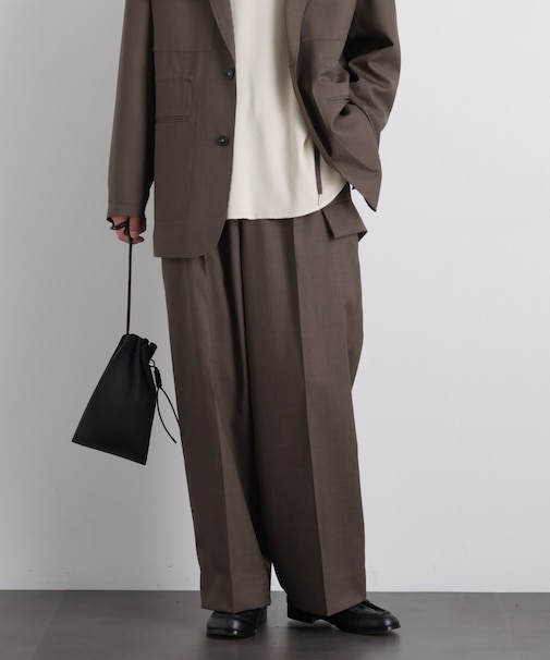 「Gavante」ドライギャバワイドカーゴパンツ