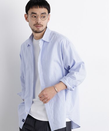 「FRENCH LINEN」リネンコットンレギュラーシャツ