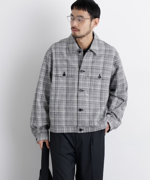 FRENCH LINEN」リネンコットンシャツブルゾン｜ナノ・ユニバースの通販