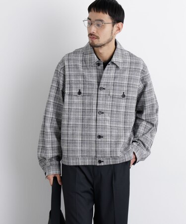 「FRENCH LINEN」リネンコットンシャツブルゾン