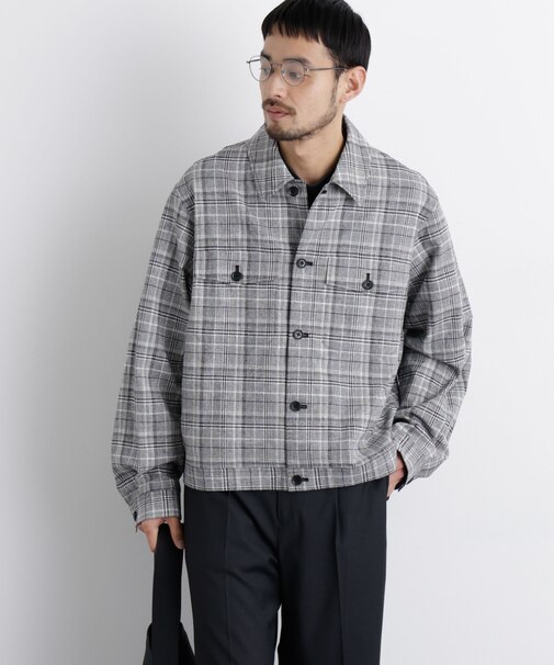 「FRENCH LINEN」リネンコットンシャツブルゾン