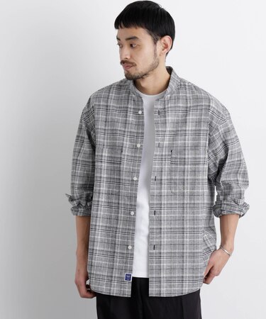 「FRENCH LINEN」リネンコットンスタンドシャツ