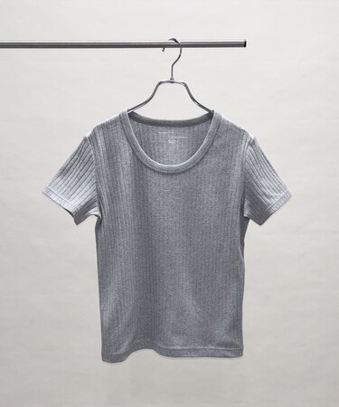 Anti Soaked(R) 汗染み防止コンパクトリブTシャツ