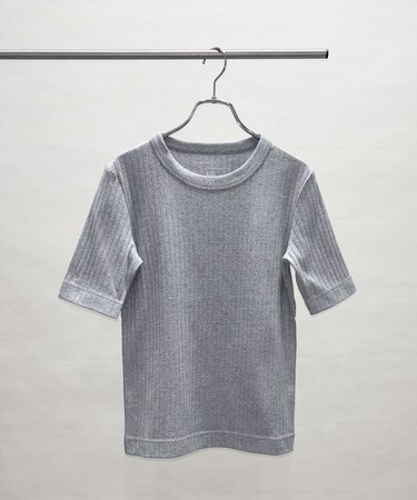 Anti Soaked(R) 汗染み防止クルーネックリブTシャツ