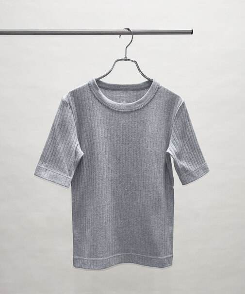 Anti Soaked(R) 汗染み防止クルーネックリブTシャツ