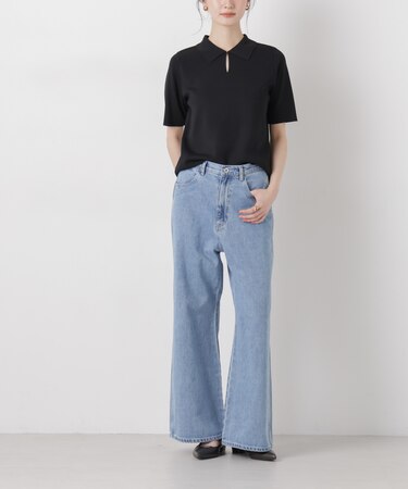 ワイドバギーデニムパンツ