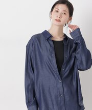 デニムワイドシャツ