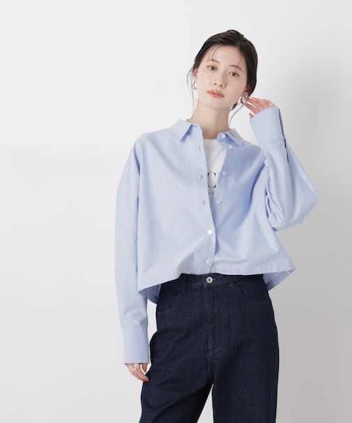 オックスクロップドシャツ