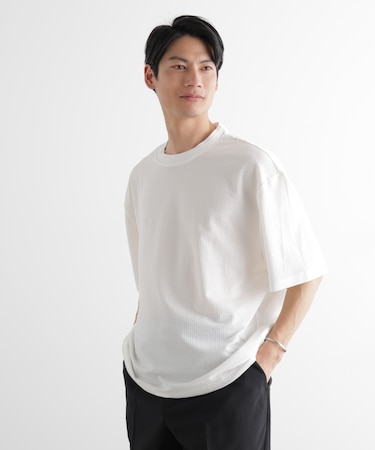 シルケットサッカーワイドTシャツ 半袖