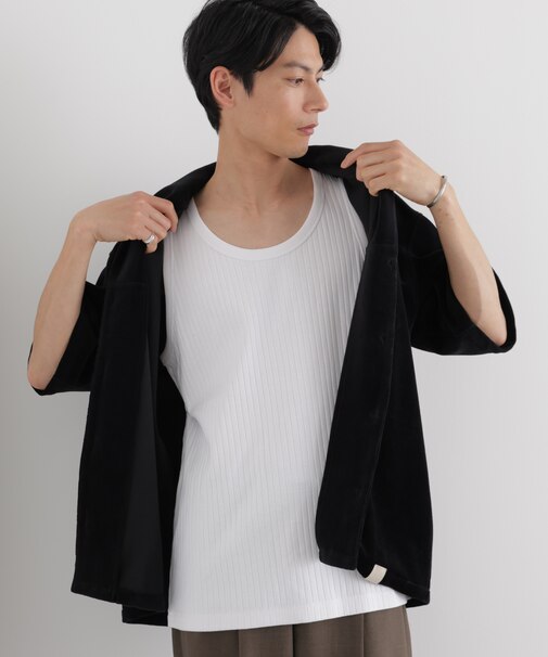 Anti Soaked(R) 汗染み防止 リブタンクトップ