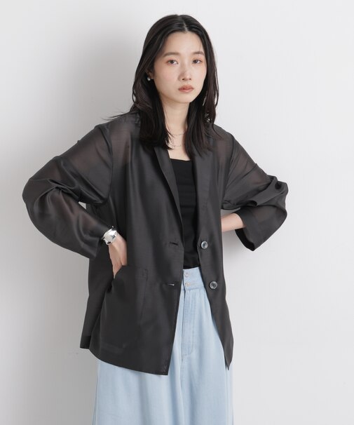 シアーテーラードオーバージャケット