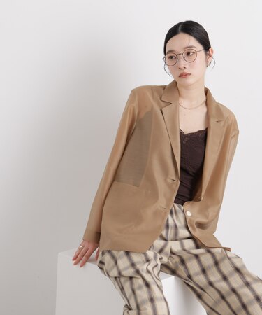 シアーテーラードオーバージャケット