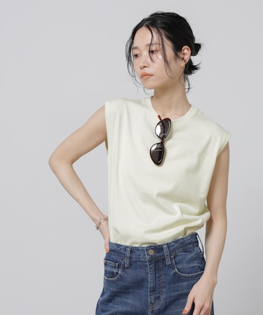 Anti Soaked(R) 汗染み防止カラフルノースリTシャツ